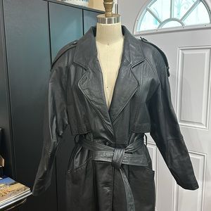 🌺🌺 NWT JESSICA ASH LEATHER COAT SIZE M